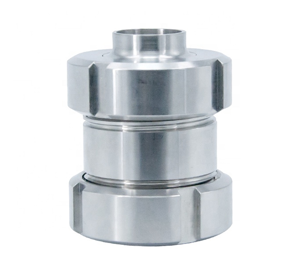 By any check valve